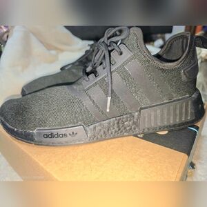 Adidas NMD R1 Primeblue Triple Black Mens Size 11